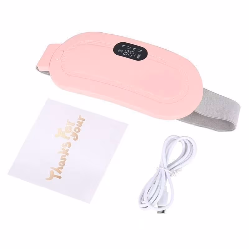 Portable Electric Menstrual Heating Pad Smart Warm Palace Belt Belly Vibration Massager - Cover image